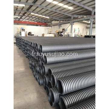 Tuyau ondulé à double paroi en PE pour le drainage des bâtiments